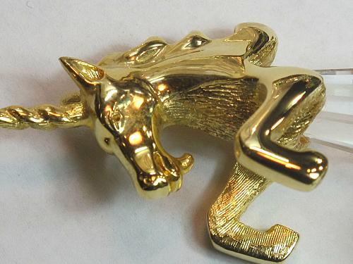 Swarovski crystal brass Unicorn figurine
