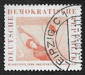 German DDR Used Scott #B44 Catalog Value $.25