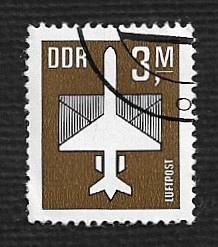 German DDR Used Scott #C15 Catalog Value $1.75