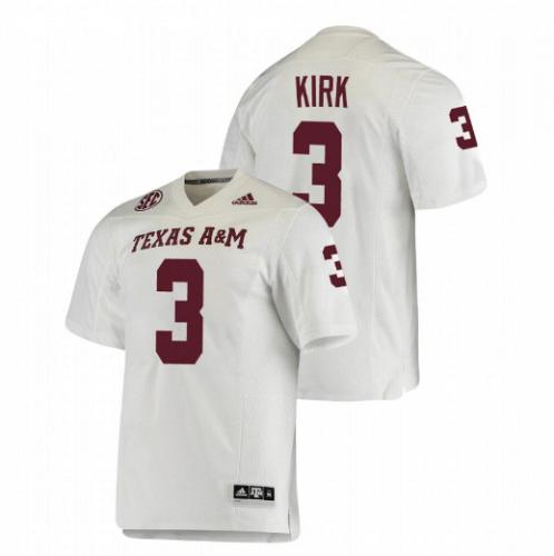 Men Christian Kirk Texas A&M Aggies White NCAA College Football Stitched Jersey