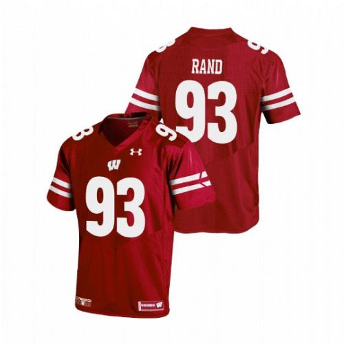 Men Garrett Rand Wisconsin Badgers Red NCAA College Football Stitched Jersey