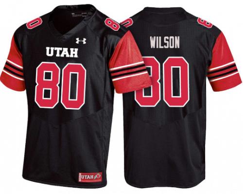 Men Siaosi Wilson Utah Utes Black NCAA College Football Stitched Jersey