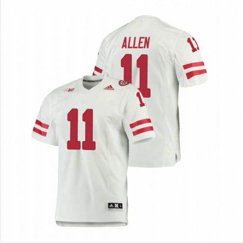 Men Austin Allen Nebraska Cornhuskers White NCAA College Football Stitched Jersey