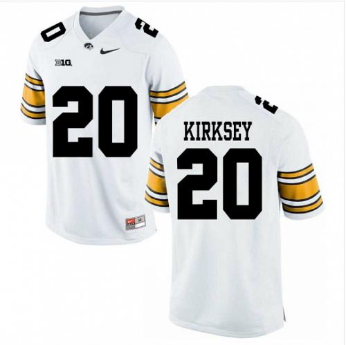 Men Christian Kirksey Iowa Hawkeyes White NCAA College Football Stitched Jersey