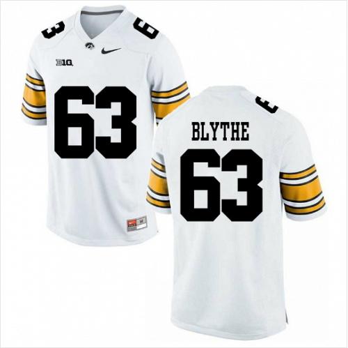 Men Austin Blythe Iowa Hawkeyes White NCAA College Football Stitched Jersey
