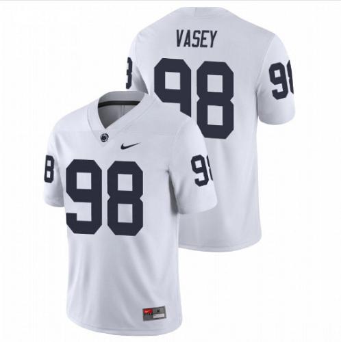 Men Dan Vasey Penn State Nittany Lions White NCAA College Football Stitched Jersey
