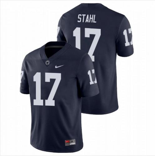 Men Mason Stahl Penn State Nittany Lions Navy NCAA College Football Stitched Jersey