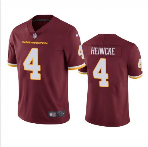 Men Taylor Heinicke Washington Football Team Burgundy Vapor Limited Stitched Jersey