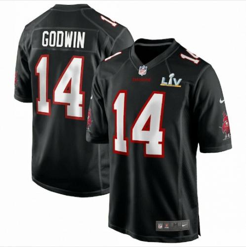 Men Tampa Bay Buccaneers Chris Godwin Black Bound Game Football Jersey Super Bow LV