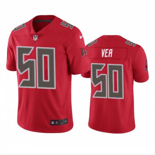 Men Tampa Bay Buccaneers #50 Vita Vea Red Color Rush Limited Football Jersey