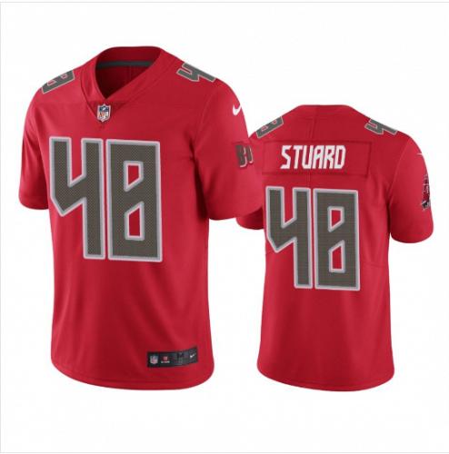 Men Tampa Bay Buccaneers #48 Grant Stuard Red Color Rush Limited Football Jersey