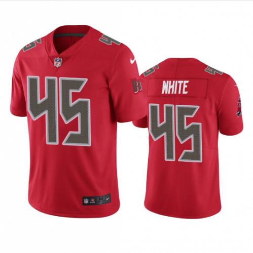 Men Tampa Bay Buccaneers #45 Devin White Red Color Rush Limited Football Jersey