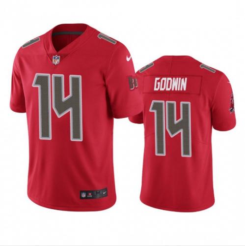 Men Tampa Bay Buccaneers #14 Chris Godwin Red Color Rush Limited Football Jersey