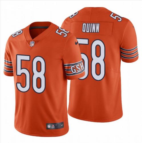 Men Chicago Bears #58 Robert Quinn Orange Vapor Limited Football Jersey