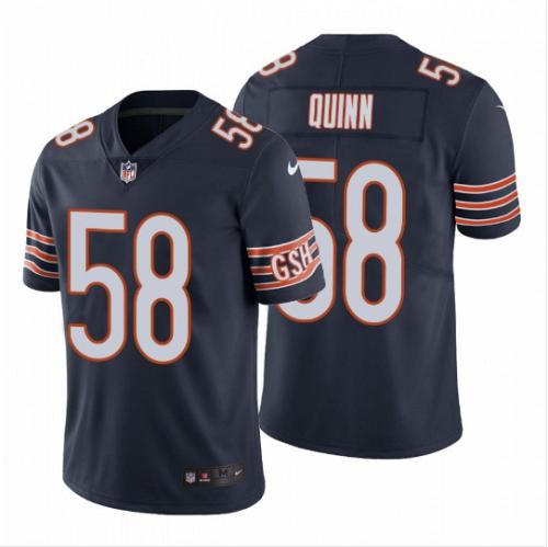 Men Chicago Bears #58 Robert Quinn Navy Vapor Limited Football Jersey