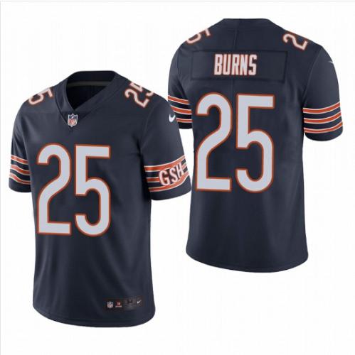 Men Chicago Bears #25 Artie Burns Navy Vapor Limited Football Jersey