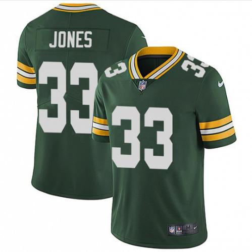 Men Aaron Jones Green Bay Packers Green Limited Football Jersey Stitched