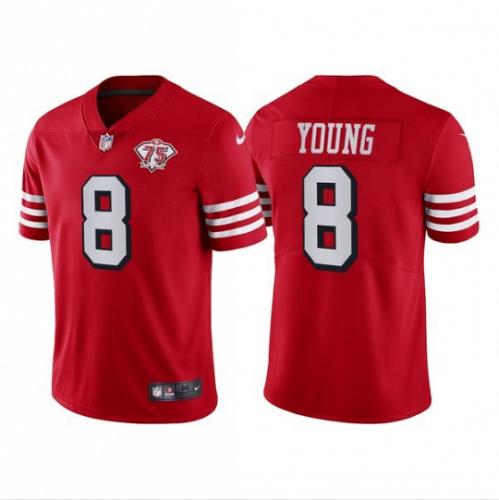 Men Steve Young San Francisco 49ers Scarlet Throwback Limited Football Jersey