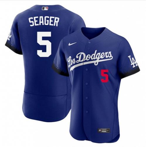 Men Corey Seager Los Angeles Dodgers City Connect Royal Jersey Stitched LosDodgers