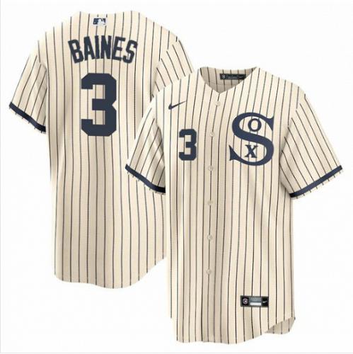 Men Chicago White Sox #3 Harold Baines Field of Dreams Limited Jersey Stitched