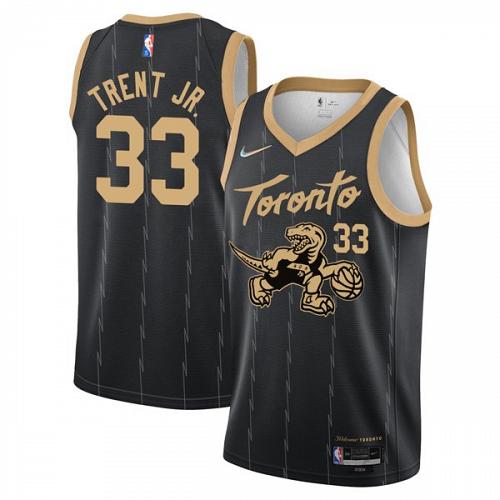 Men's Gary Trent Jr. Toronto Raptors 2022 Black City Diamond Jersey 75th Anniversary