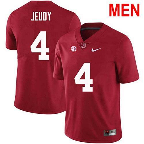 Men Jerry Jeudy Alabama Crimson Tide Red 2021 NCAA Football Jersey