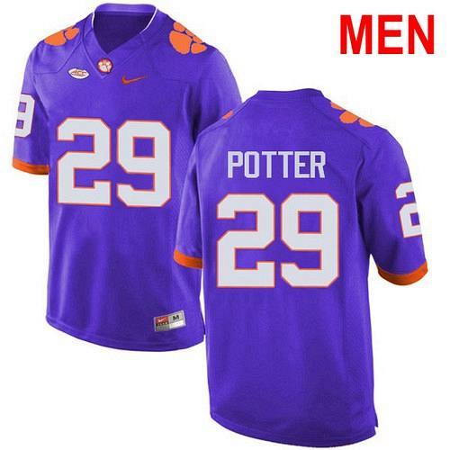 Men B.T. Potter Clemson Tigers Purple 2021 NCAA Football Jersey