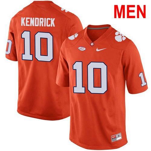 Men Derion Kendrick Clemson Tigers Orange 2021 NCAA Football Jersey