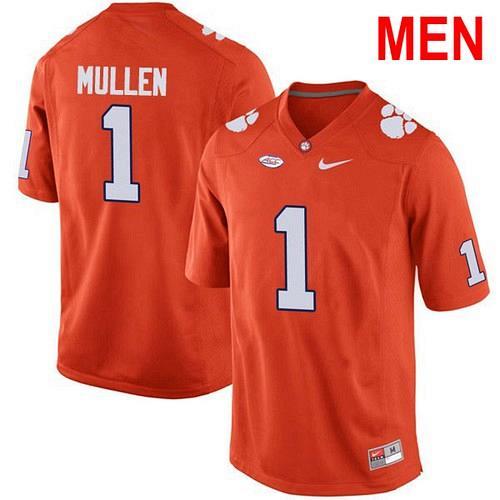 Men Trayvon Mullen Clemson Tigers Orange 2021 NCAA Football Jersey
