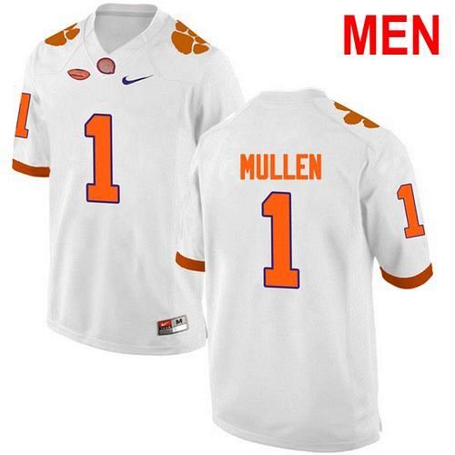 Men Trayvon Mullen Clemson Tigers White 2021 NCAA Football Jersey