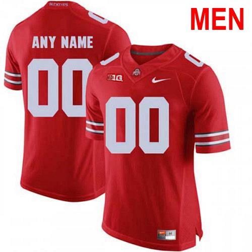 Men Custom Ohio State Buckeyes Red 2021 NCAA Football Jersey