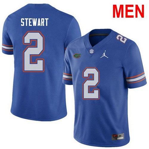 Men #2 Brad Stewart Florida Gators Blue 2021 NCAA Football Jersey