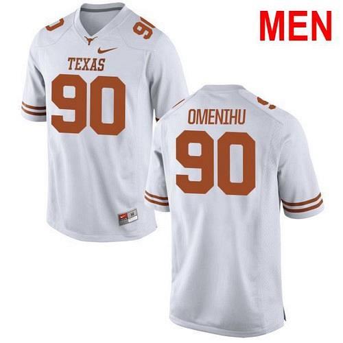 Men Charles Omenihu Texas Longhorns White 2021 NCAA Football Jersey