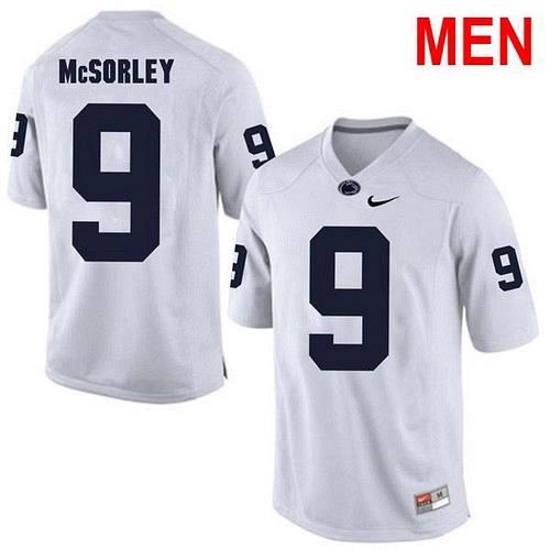 Men #9 Trace McSorley Penn State White 2021 NCAA Football Jersey