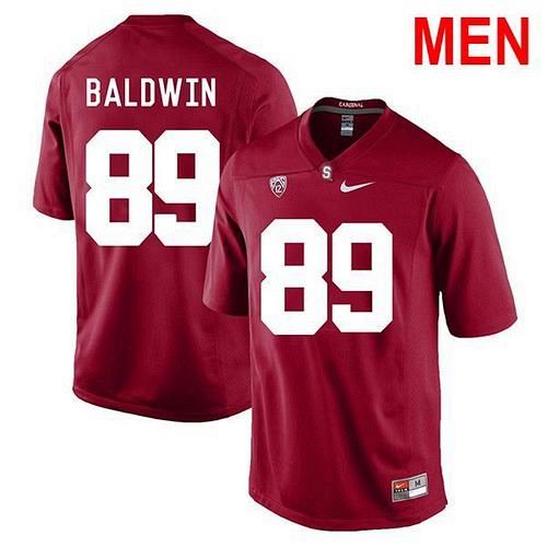 Men #89 Doug Baldwin Stanford Cardinal Red 2021 NCAA Football Jersey