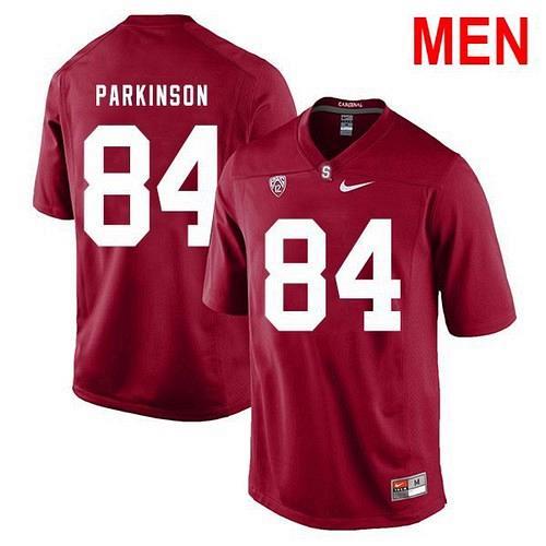 Men Colby Parkinson Stanford Cardinal Red 2021 NCAA Football Jersey