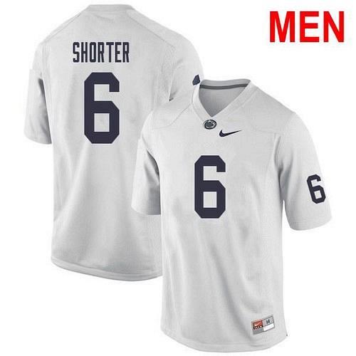 Men #6 Justin Shorter Penn State White 2021 NCAA Football Jersey