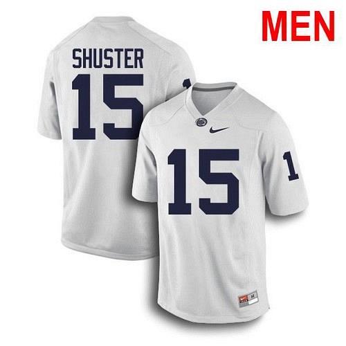 Men Michael Shuster Penn State White 2021 NCAA Football Jersey