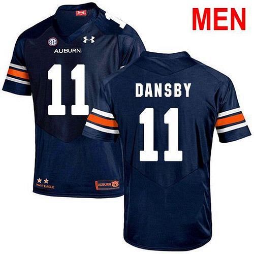 Men #11 Karlos Dansby Auburn Tigers Navy 2021 NCAA Football Jersey
