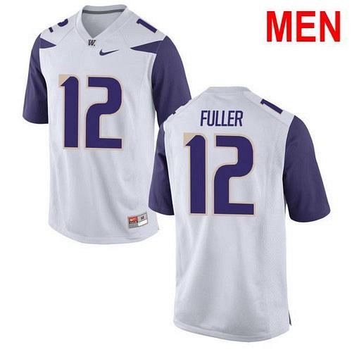 Men Aaron Fuller Washington Huskies White 2021 NCAA Football Jersey