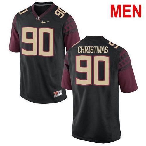 Men Demarcus Christmas FSU Florida State Black NCAA Football Jersey