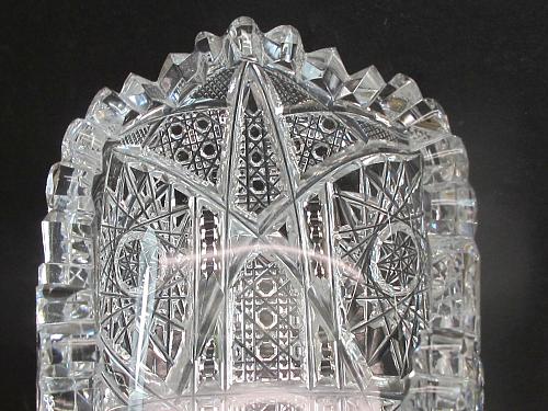 ABP Crystal Cut Glass rolled in dish flashy