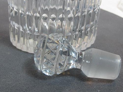 Pair Cut Glass oval cruets Antique