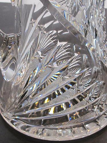 Signed Fry American Brilliant Period Cut Glass pitcher Antique