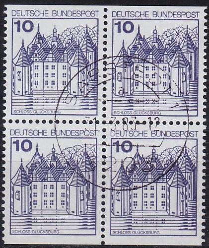 GERMANY BUND [1977] MiNr 0913 CD 4er ( O/used ) Bauwerke