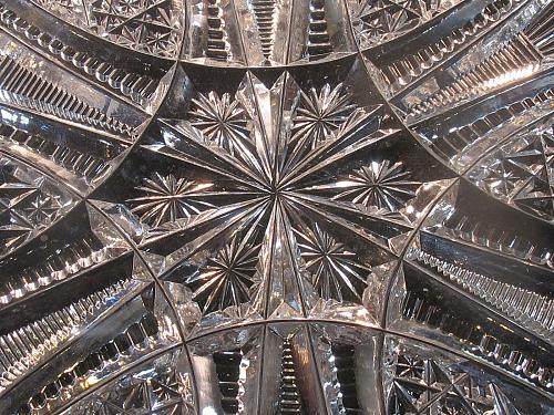 ABP Crystal Cut Glass rectangle Bowl