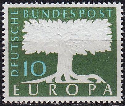 GERMANY BUND [1958] MiNr 0294 ( **/mnh ) CEPT Wasserzeichen