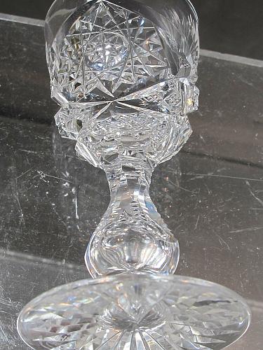4 Signed Libbey liquor American Brilliant Period hand Cut Glass blown