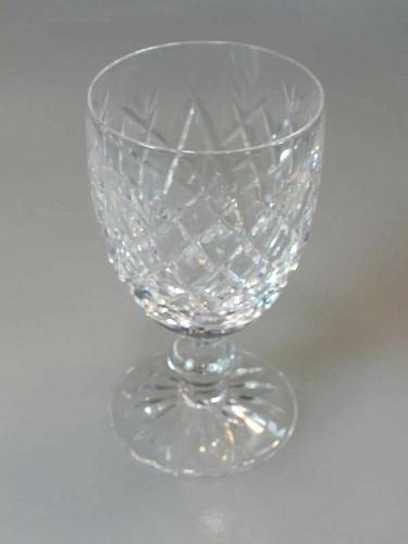 Signed Waterford crystal Donegal claret glass