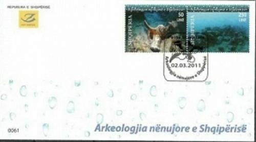 Albania 2010/2011. UNDERWATER ARCHAEOLOGY OF ALBANIA - FDC MNH